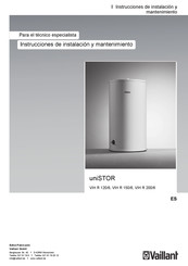 Vaillant uniSTOR VIH R 150/6 Instrucciones De Instalación Y Mantenimiento