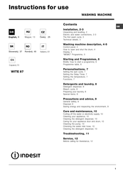 Indesit WITE 87 Instrucciones De Uso