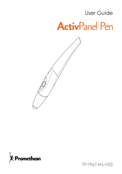 promethean ActivPanel Pen Manual Del Usuario