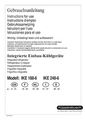 Kuppersbusch IKE 188-6 Istrucciones Para El Uso