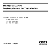 Oki 70043201 Instrucciones De Instalación