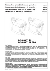 BEKOMAT 21 PRO Instruciones De Instalación Y De Servicio