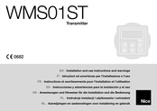 Nice WMS01ST Instrucciones Y Advertencias Para La Instalación Y El Uso