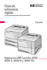 HP LaserJet 4050N Guía De Referencia Rápida