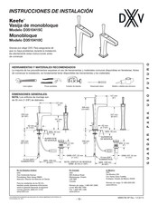 DXV Keefe D3510415C Instrucciones De Instalación