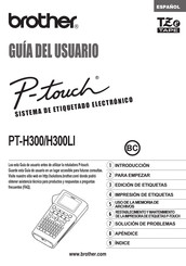 Brother P-touch PT-H300LI Guia Del Usuario