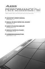 Alesis Performance Pad Manual De Inicio Rápido Del Usuario