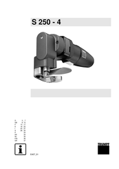 Trumpf S 250-4 Manual Del Usuario