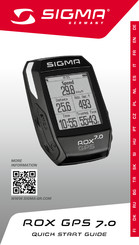 Sigma ROX GPS 7.0 Manual Del Usuario