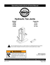 Omega 13120 Manual De Piezas E Instrucciones De Funcionamiento