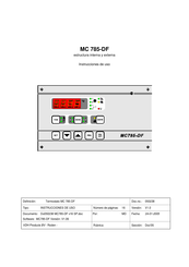 VDH MC 785-DF Instrucciones De Uso