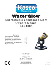 Kasco marine WaterGlow LLE1005 Manual Del Propietário