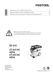 Festool CLEANTEX CT 48 E AC Manual De Instrucciones Original