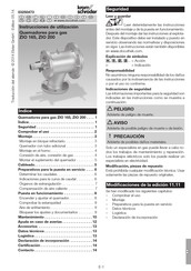 Honeywell Krom Schroder ZIO 165 Instrucciones De Utilizacion