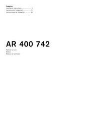 Gaggenau AR 400 742 Instrucciones De Instalación