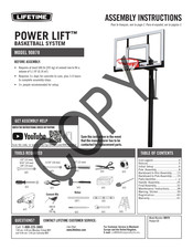 Lifetime POWER LIFT 90878 Instrucciones De Montaje