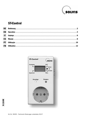 Solvis ST-Control Manual De Instrucciones