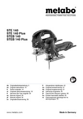 Metabo STEB 140 Plus Manual Original