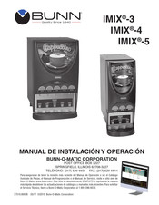 Bunn IMIX-5 Manual De Instalación Y Operación