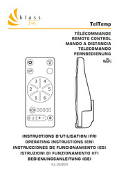 KLASS Fan TelTemp Instrucciones De Funcionamiento