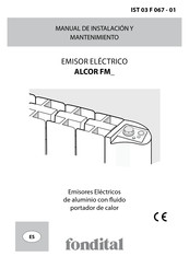 Fondital ALCOR FM Serie Manual De Instalación Y Mantenimiento