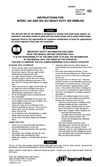 Ingersoll Rand 325-EU Manual De Instrucciones