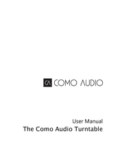 COMO AUDIO The Como Audio Turntable Manual De Usuario