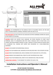 All-Pro KG1961b Instrucciones De Instalación Y Manual De Usuario