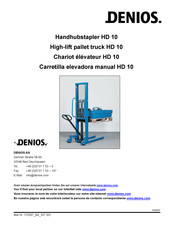 Denios HD 10 Manual De Instrucciones