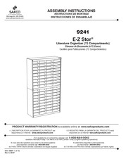 Safco E-Z Stor 9241 Instrucciones De Ensamblaje