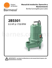 Barmesa 2BS501 Manual De Instalación, Operación Y Mantenimiento