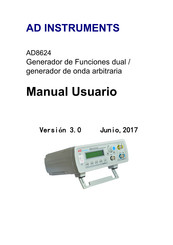 AD Instruments AD8624 Manual Usuario