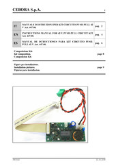 Cebora 42 V PUSH-PULL CIRCUIT KIT Manual De Istrucciones