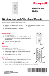 Honeywell HVC20A1000 Manual De Instrucciones