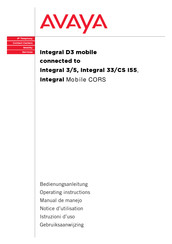 Avaya Integral D3 mobile Manual De Manejo