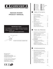 Concept2 INDOOR ROWER Manual Del Usuario