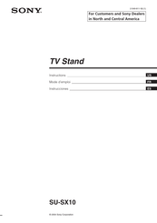 Sony SU-SX10 Instrucciones