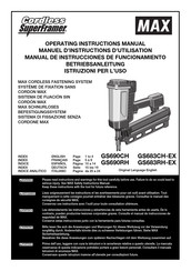 Max GS683RH-EX Manual De Instrucciones De Funcionamiento