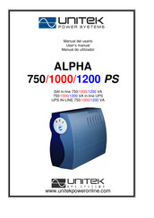 Unitek ALPHA 1200 PS Manual Del Usario