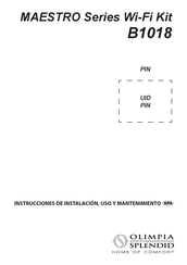 Olimpia splendid MAESTRO B1018 Instrucciones De Instalación