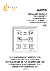 KLASS Fan Wall-Wifi Instrucciones De Funcionamiento