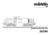 marklin 26290 Manual De Instrucciones