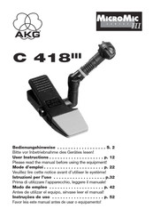 AKG MicroMic III Serie Modo De Empleo