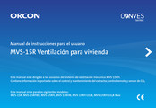 Orcon MVS-15RHBP Manual De Instrucciones Para El Usuario