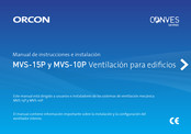 Orcon MVS-10P Manual De Instrucciones E Instalación