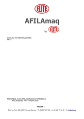 Elite AFILAmaq MD 700 Manual De Instrucciones