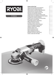 Ryobi R18AG Traducción De Las Instrucciones Originales