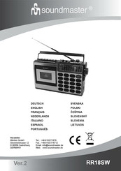 SOUNDMASTER RR18SW Manual De Instrucciones