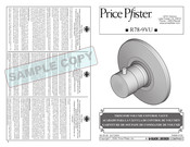 Price Pfister R78-9VU Manual De Instrucciones