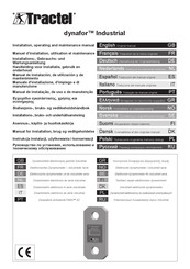 Tractel dynafor Industrial 1 Manual De Instalación, De Utilización Y De Mantenimiento